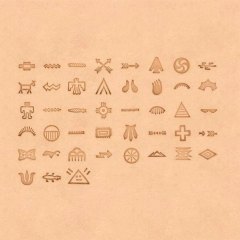 STEMPEL SETT INDIANSKE MØNSTRE(43STK)