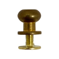 GEVÆRKNAPP - ANTIKK MESSING - 8 x 9 MM - 10 PK