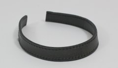 VESKEREIM - MØRK  BRUN M/SØM - 15 MM . pr meter
