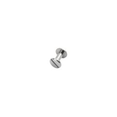 Chicago postskrue - nikkel - ekstra lang 9x10mm - 10 PK