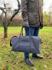 Duffelbag - Pull-up/Canvas - Black/Grey