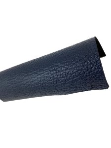 LÆR - MARINEBLÅ M/GROV NARV - CA. 2 MM