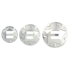 Concho spor - nikkel - 10pk