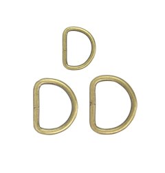 D-ring - antikk messing - DM