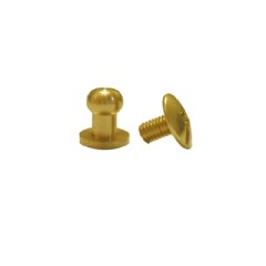 GEVÆRKNAPP - MESSING - 8 x 9 MM - 10 PK