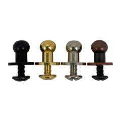 Geværknapp - 10 x 10 mm - 10 pk