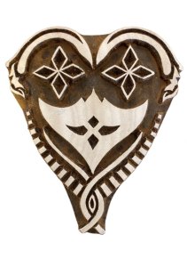 Trykkblokk - Hjerte Hedda - 10 cm