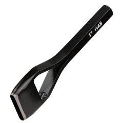 Huggepipe avlang - karbonstål - 26x5mm
