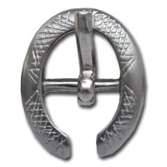 SPENNE 10MM BØRSTET NIKKEL OVAL
