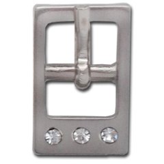 SPENNE 10MM BØRSTET NIKKEL M/TRE "DIAMANTER"