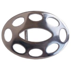 SPENNE OVAL - 40 MM - NIKKEL