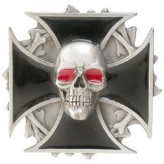 SPENNE TINN SKULL CROSS EMALJE - utgår