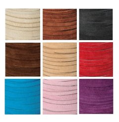 Semsket snor 3x1mm - 1.8 meter