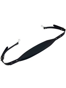 SKULDERSTROPP I LÆR/SKINN M/ POLSTRING 8 CM
