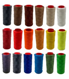 Tvinnet polyestertråd 0.8mm - Vokset