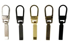 GLIDELÅS HEKTE RETT 10 PK - 5 FARGER - 35 MM LENGDE