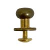 GEVÆRKNAPP - ANTIKK MESSING - 10 x 12 MM - 10 PK