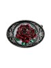 Spenne rose 38mm m/emalje
