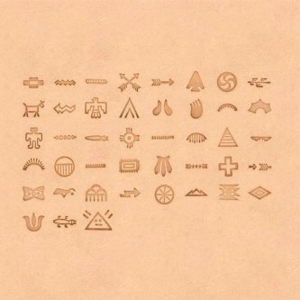 STEMPEL SETT INDIANSKE MØNSTRE(43STK)