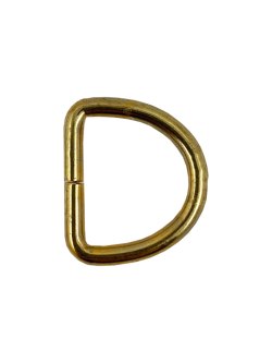 D-RING - U/SVEISET FORMESSINGET - 19 MM