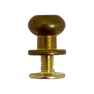 GEVÆRKNAPP - ANTIKK MESSING - 8 x 9 MM - 10 PK
