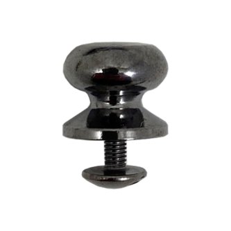 GEVÆRKNAPP - SORT NIKKEL - 13 X 12 MM - 10 PK