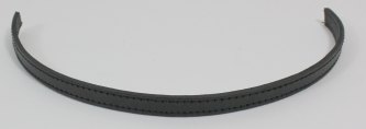VESKEREIM - MØRK BRUN M/SØM - 10 MM - pr meter