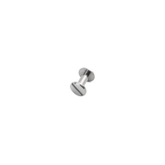 Chicago postskrue - nikkel - ekstra lang 9x10mm - 10 PK
