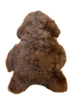SAUESKINN - BRUN NATUR - NEDKLIPPET - 110/120 CM