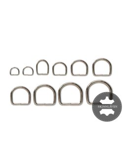 D-RING - NIKKEL - SVEISET - 10PK
