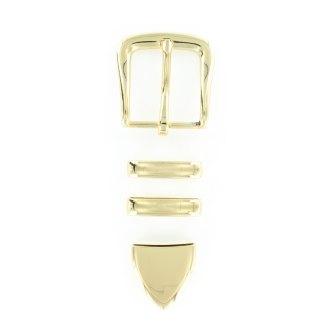 Spenne 4 deler - dempet gull - 30mm