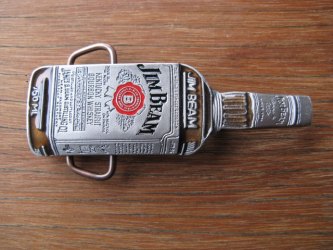 Spenne tinn/emalje Jim Beam 40mm