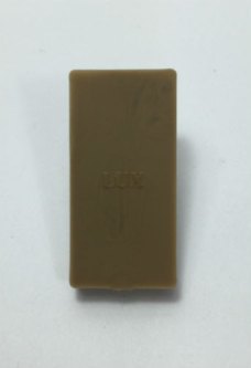 STOLPEFLIKK REKTANGULÆR 44X22MM SORT/BEIGE