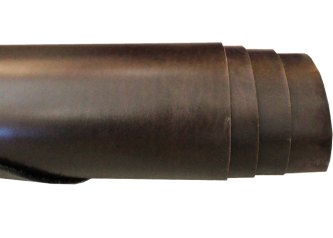 REMLÆR OVERFETTET - MØRK BRUN - 3,0/3,5 MM - HEL PR. M2