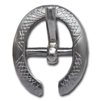 SPENNE 10MM BØRSTET NIKKEL OVAL
