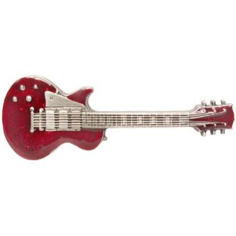 SPENNE GITAR RØD FLAKE, TINN