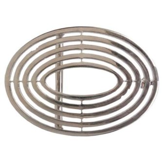 SPENNE OVAL - 40 MM - NIKKEL