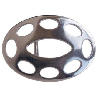SPENNE OVAL - 40 MM - NIKKEL
