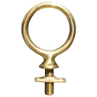 TOMMERING PONNI - POLERT MESSING - 45 MM - M10 GJENGER