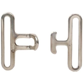 Spenne dekken rustfri 50 mm (2 deler)