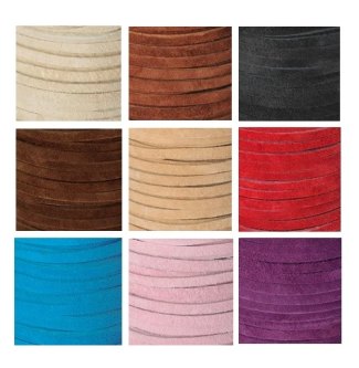 Semsket snor 3x1mm - 1.8 meter