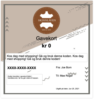 Gavekort 