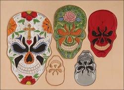 MØNSTERSJABLON SKULLS