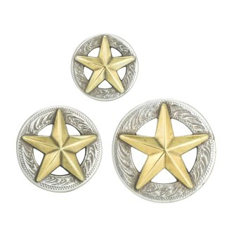Concho m/skrue Texas Star