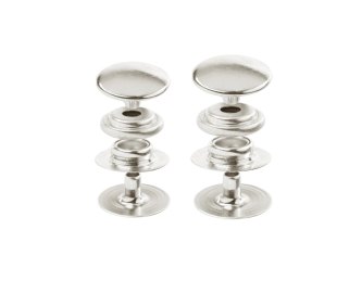 Trykknapp LINE 24 - 15mm - Rustfritt stål - 10pk