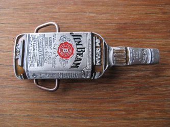Spenne tinn/emalje Jim Beam 40mm